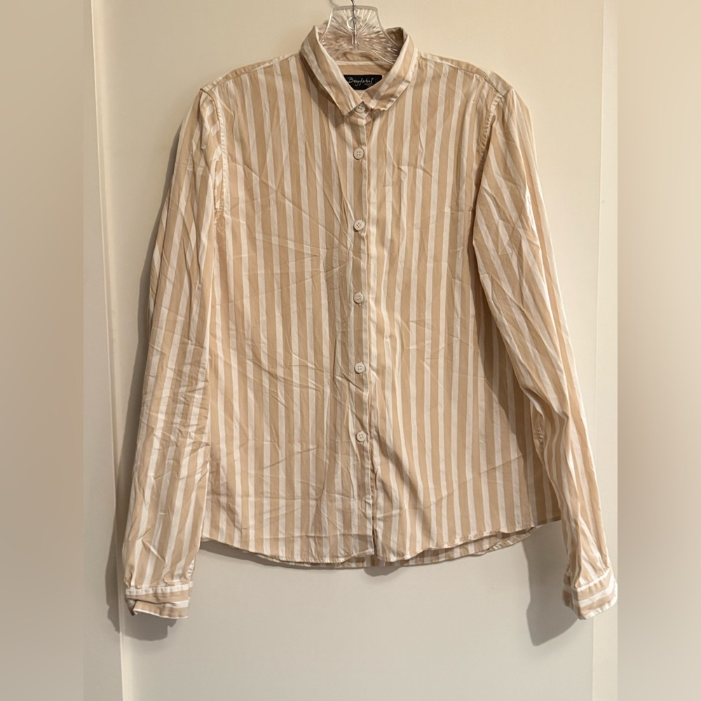 Striped Beige women’s Bergfabel Shirt sz44